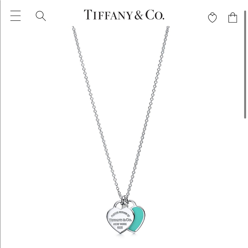 Tiffany & Co. Mini Double Heart Tag Pendant